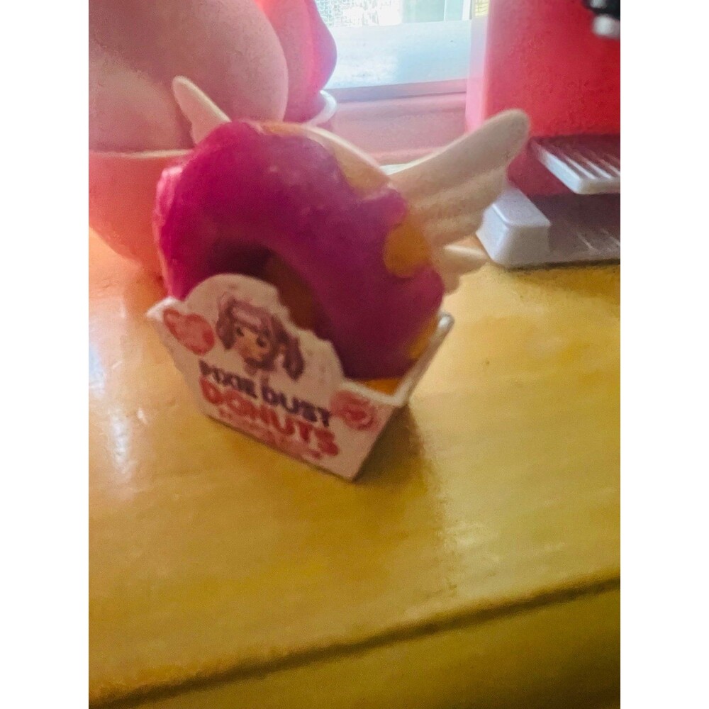 Kawaii pink donuts